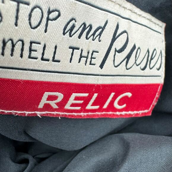 Relic Gray Faux Leather Double Handle Carry All Hobo Shoulder Bag - Picture 15 of 16